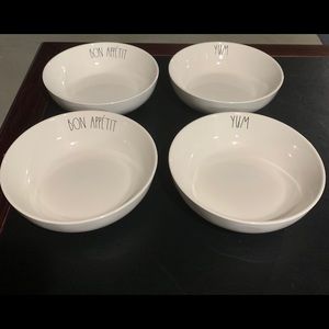 4 Brand New, Never Used Rae Dunn Pasta Bowls